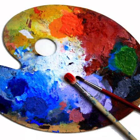 Круглая палитра для красок