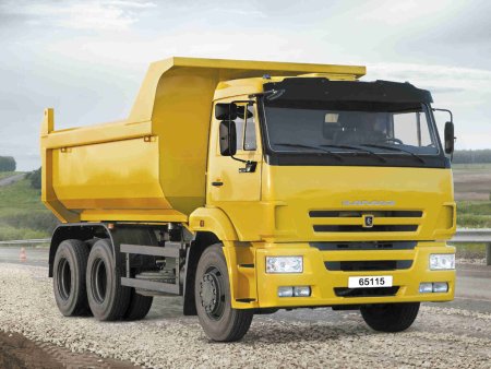 КАМАЗ 65115 самосвал желтый