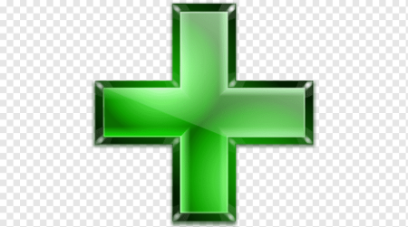 Знак плюс зеленый