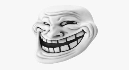 Тролль лицо без фона