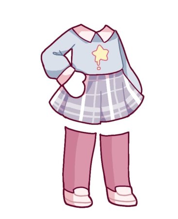 Одежда гача лайф для девочек для обработки пижама