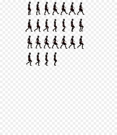 Спрайт персонажа 2d ходьба