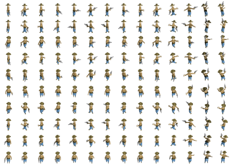 Спрайт человека 32x32