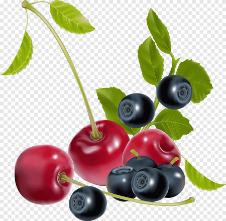Вишня и черная смородина