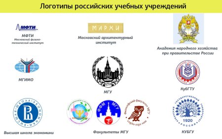 Эмблемы российских вузов