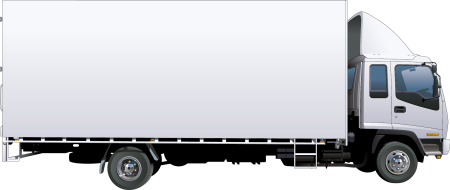 Isuzu фургон сбоку 3 тонны