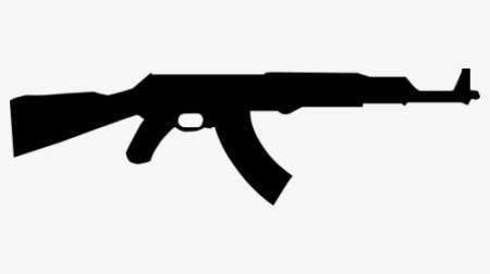 Силуэт АК 47 PNG