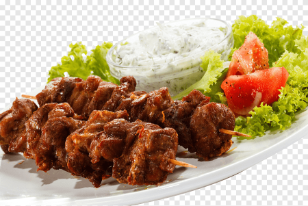 Шашлык на белом фоне