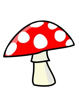 Мухоморы мультяшные