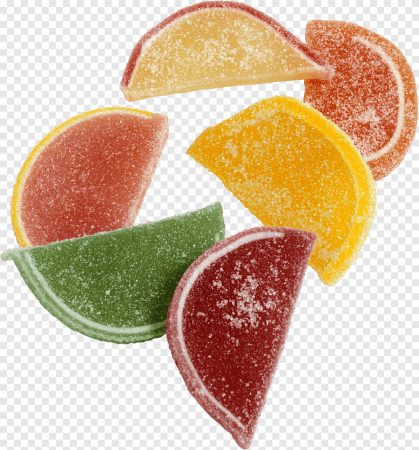 Мармелад на белом фоне