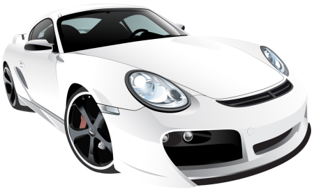 Porshe 911 White PNG