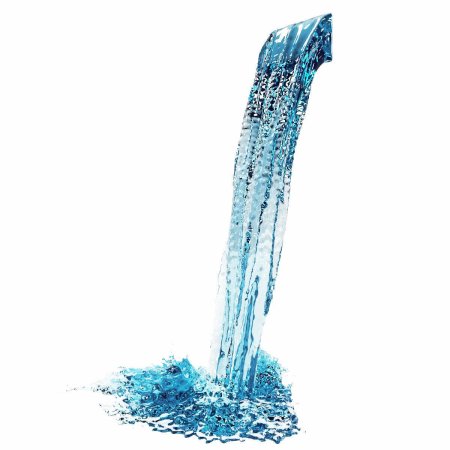 3д модель струя воды