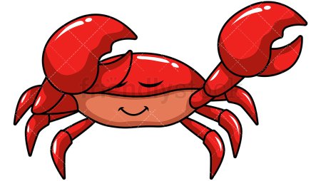 Крабик без фона