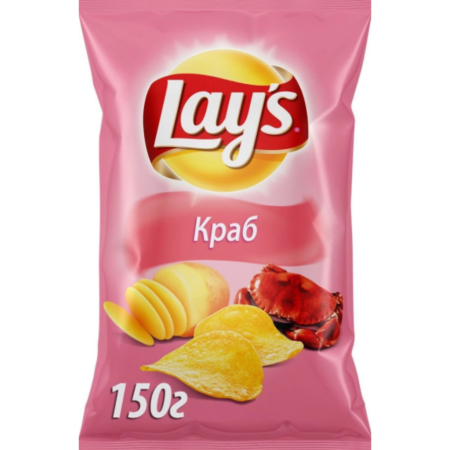 Чипсы краб Лейс 150 гр