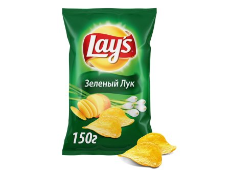 Чипсы Лейс 150 гр зеленый лук