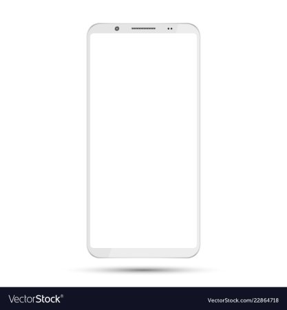 Белый смартфон мокап