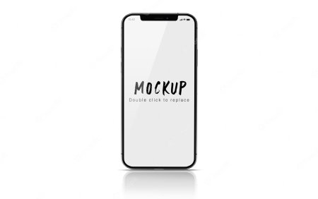 Free mobile Mockup isolated