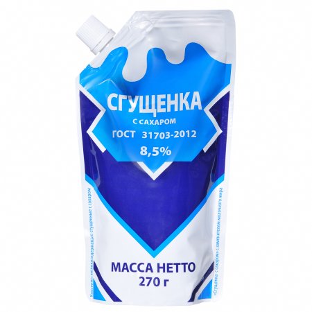 Рогачев молоко сгущенное дой-пак 270гр