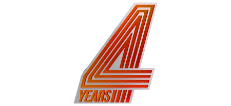 Наклейка 4 years стандофф