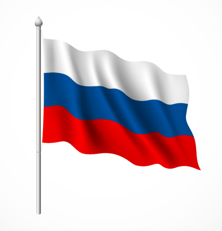 Флажок России вектор