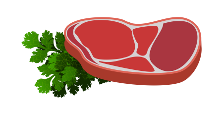Мясо нарисованное