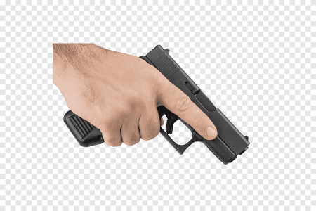 Рука держит пистолет