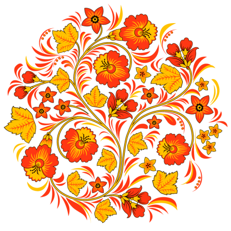 Русская роспись Хохлома орнамент