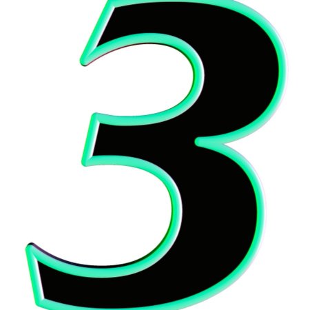 Цифра три красивая