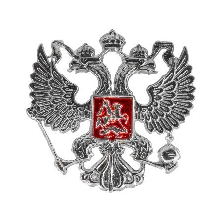 Значок герб РФ двуглавый Орел