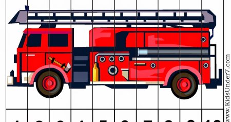 Пожарная машина картина