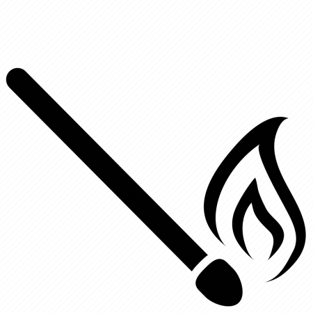 Горящая спичка