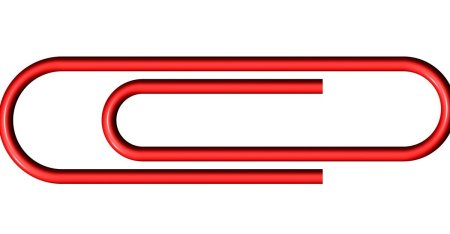 Красная скрепка