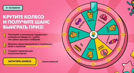 Колесо фортуны акция