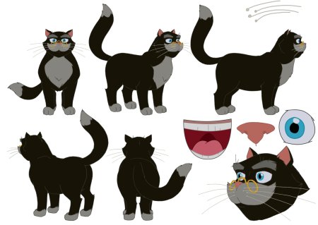 Кот ученый из мультфильма