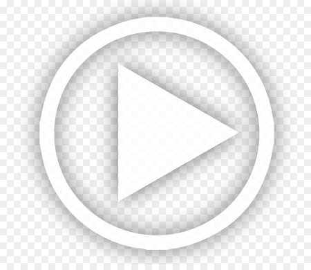 Кнопка плей белая