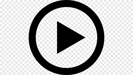 Значок плей на прозрачном фоне