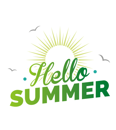Надпись Summer на прозрачном фоне