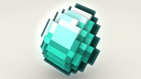 Алмаз из МАЙНКРАФТА В 3d