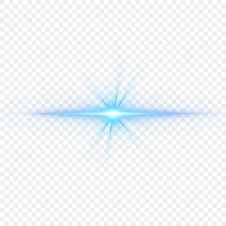 Синяя вспышка на прозрачном фоне