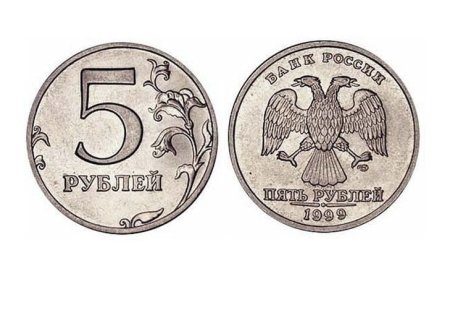 Раскраска монеты 1.2.5.10 рублей