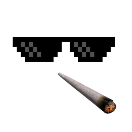 Thug Life очки без фона
