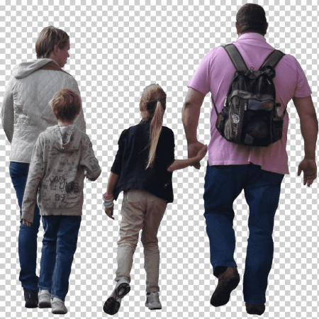 Идущие люди для фотошопа
