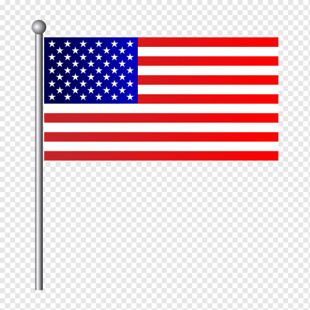 Флаг США на прозрачном фоне