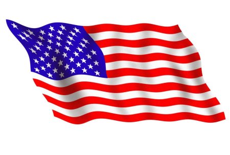 США на белом фоне