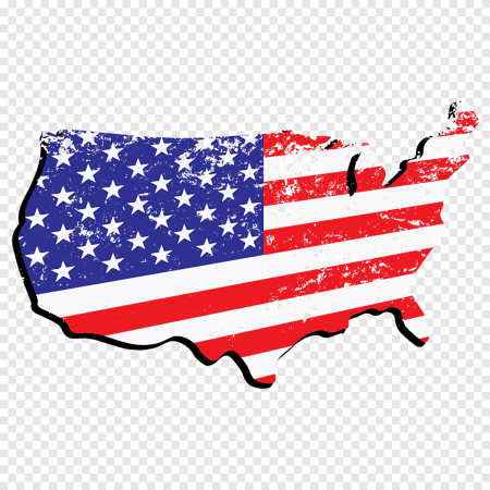 Флаг США на прозрачном фоне