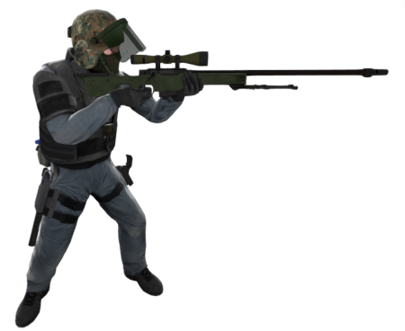Модель контр террориста CS go