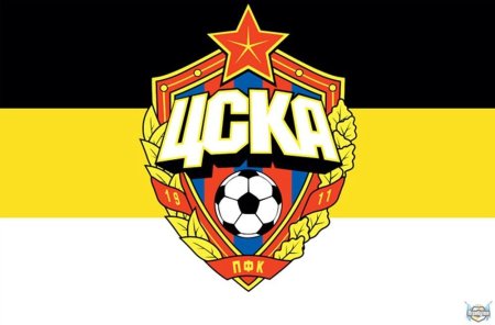 Эмблема ЦСКА на имперском флаге