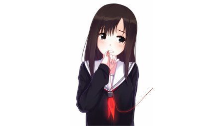 Тянка на белом фоне