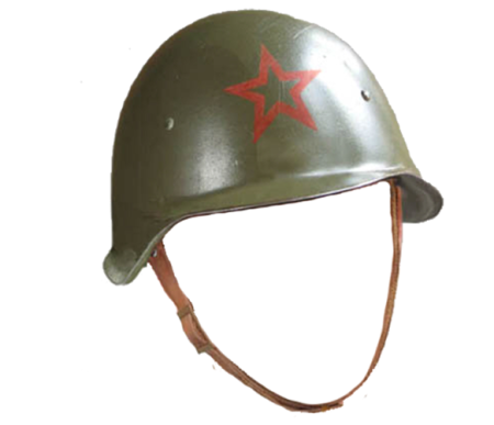 Каска солдата красной армии спереди