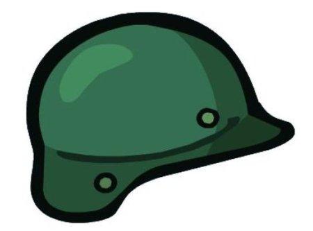 Мультяшный военный шлем